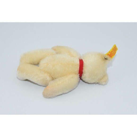 Vintage 1980's Teddy Bear Steiff Honey Mohair Jointed 0203/18 Button Tag - Picture 5 of 8